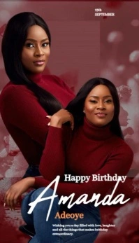 Happy birthday Business Card template