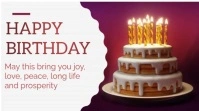 Happy Birthday  Digital Display (16:9) template