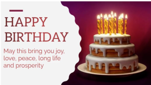 White Birthday Celebration Digitalt display Template