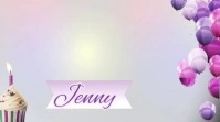 Happy birthday digital display template
