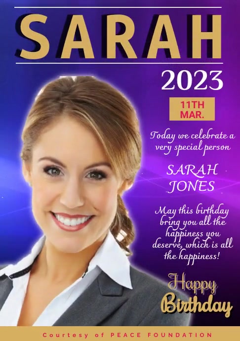 Happy Birthday ecard Template | PosterMyWall