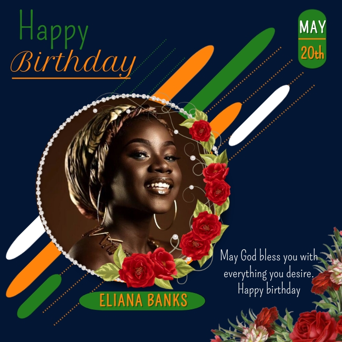 Happy Birthday Eliana Template | PosterMyWall