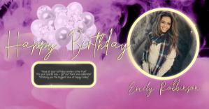 Rosa Birthday Celebration Isithombe Esabiwe ku-Facebook Template