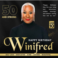 Happy birthday fkyer Instagram-Beitrag template