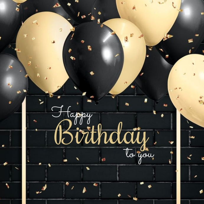 Happy birthday flower card Template PosterMyWall