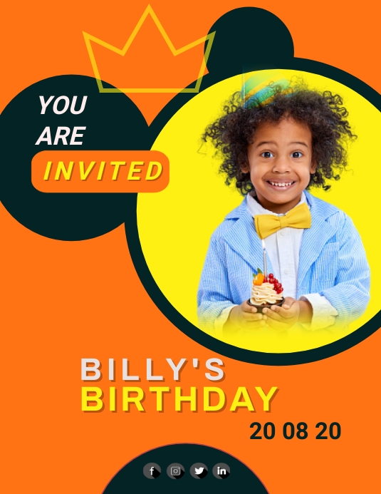 HAPPY BIRTHDAY flyer (1) template