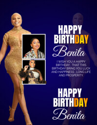 happy birthday flyer template