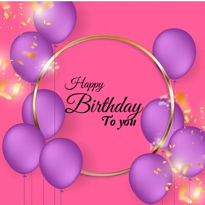 Happy Birthday flyer Template PosterMyWall