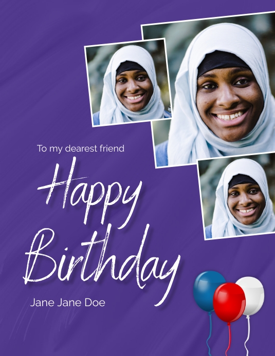 HAPPY BIRTHDAY FLYER template