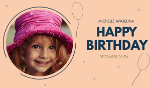 HAPPY BIRTHDAY FLYER Tag template