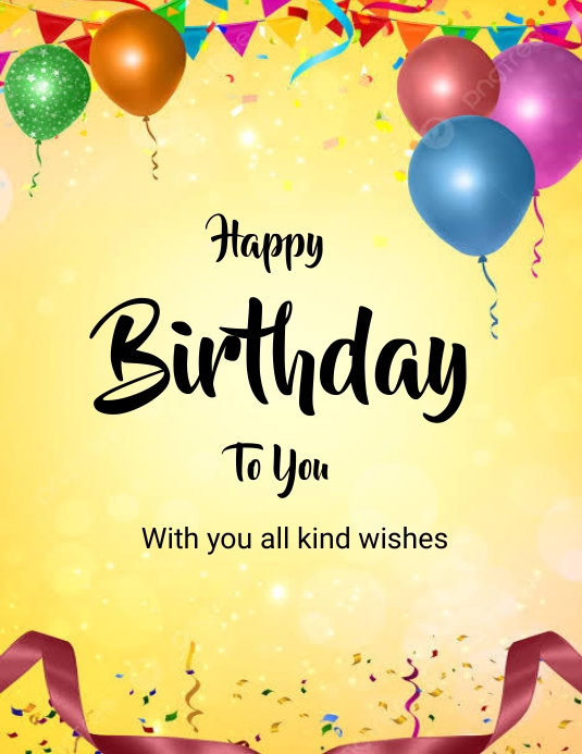 Happy birthday flyer Template PosterMyWall