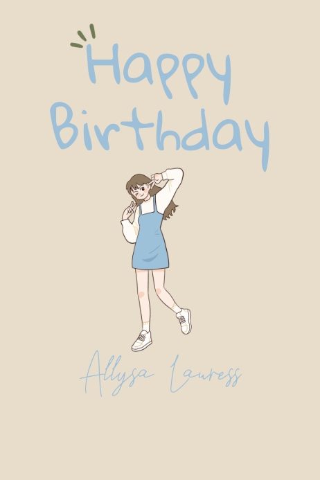 happy birthday flyer template Poster