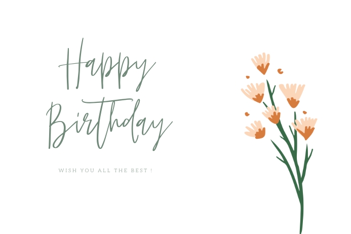happy birthday flyer template Label