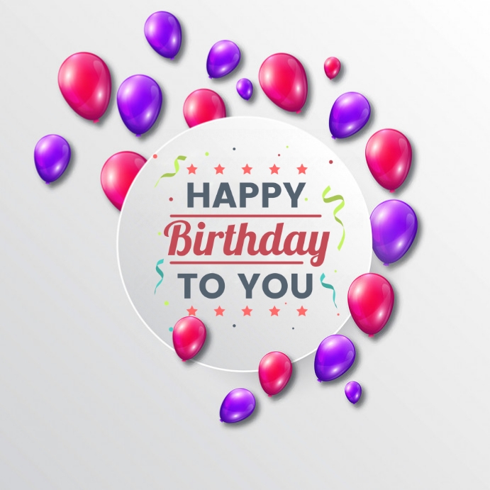 Copy of Happy Birthday flyer template PosterMyWall