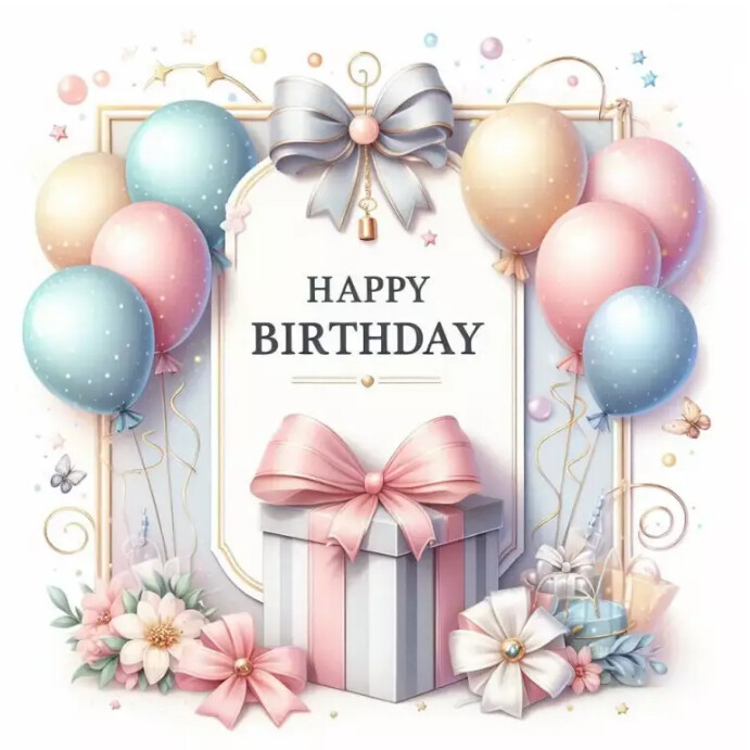 Happy birthday gift card Template PosterMyWall Happy birthday gift card Template PosterMyWall