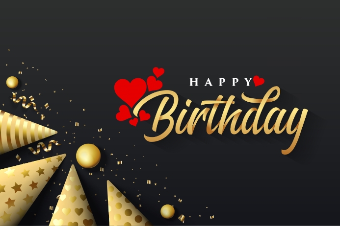 Happy Birthday Gold Template Postermywall Happy Birthday Gold Template Postermywall