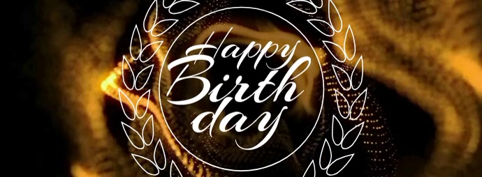 Happy Birthday Golden Particles Template | PosterMyWall