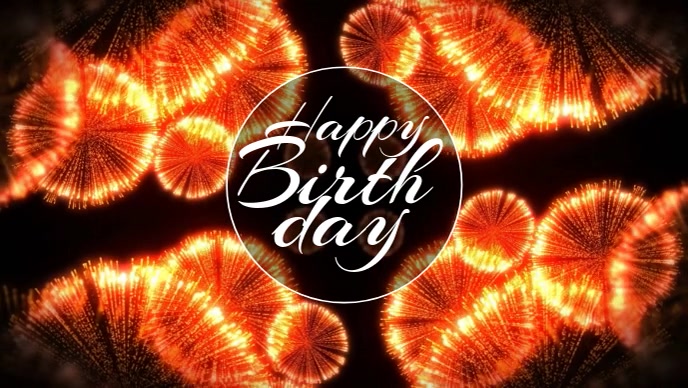 Copy of Happy Birthday Golden Particles | PosterMyWall