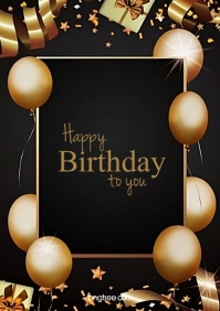 Happy birthday card Template | PosterMyWall