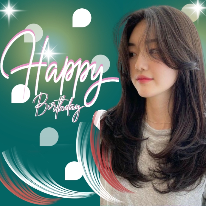 HAPPY BIRTHDAY GREEN AND GOLD INSTAGRAM POST Template | PosterMyWall