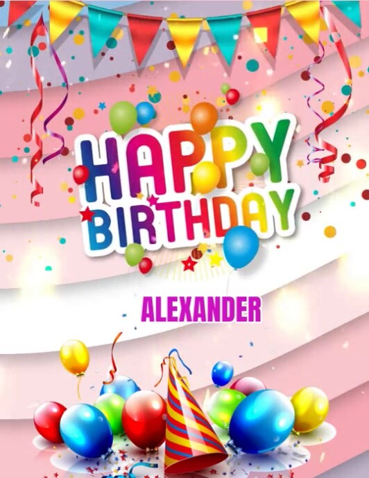 happy birthday greeting card Template PosterMyWall