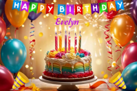 happy birthday greeting card Label template