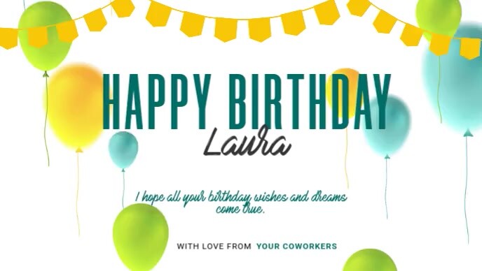 Happy Birthday Greeting Card Template Postermywall