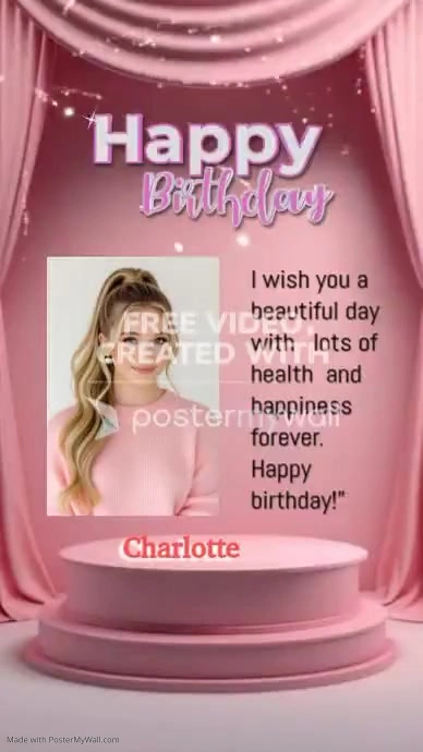 Happy birthday greeting card video Template | PosterMyWall