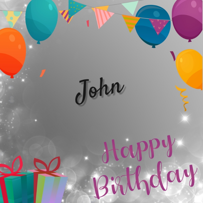 Copy of Happy Birthday Greeting Flyer Poster Template | PosterMyWall