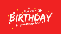 Happy Birthday Greetings Premium Template Facebook Cover Video (16:9)
