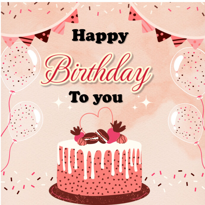 Happy Birthday Instagram post 2025 template