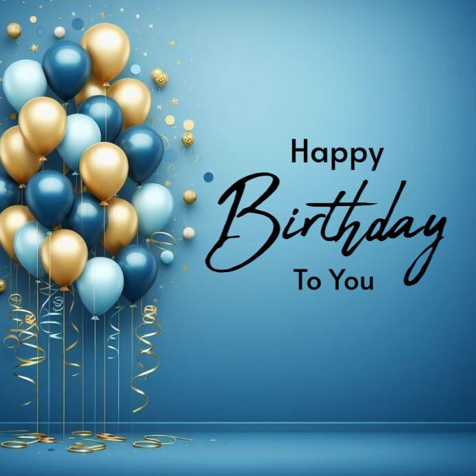 Plantilla de Happy Birthday Instagram Post 2025 | PosterMyWall