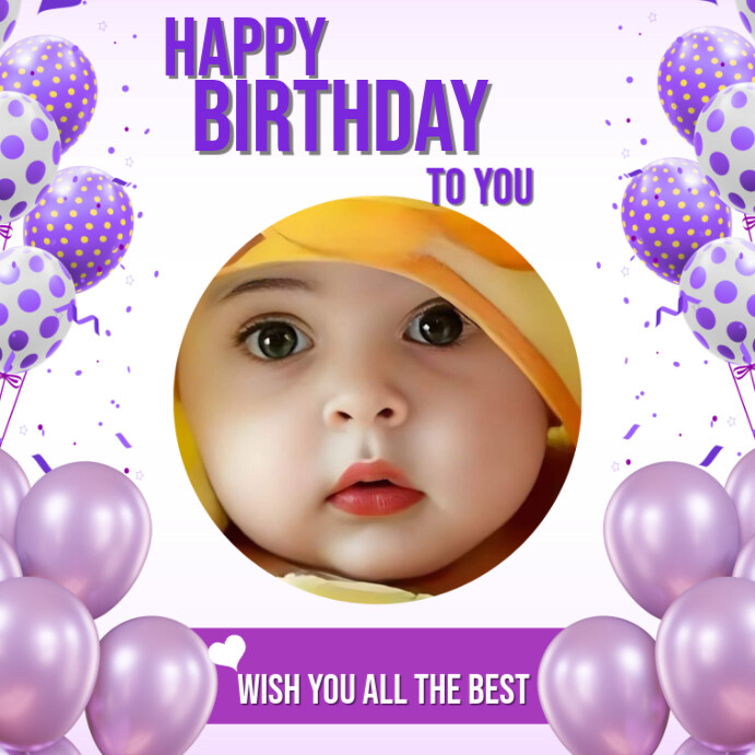 Happy Birthday Instagram Post 2025 template
