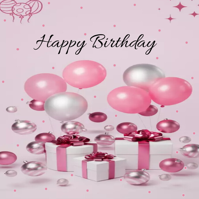 Pinterest Happy Posts happy birthday instagram post Template | PosterMyWall