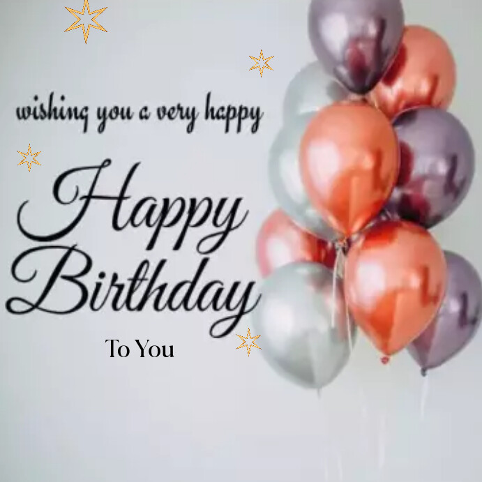 Happy birthday Instagram post Template | PosterMyWall