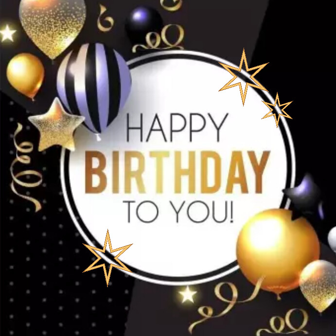 Happy birthday Instagram post Template PosterMyWall