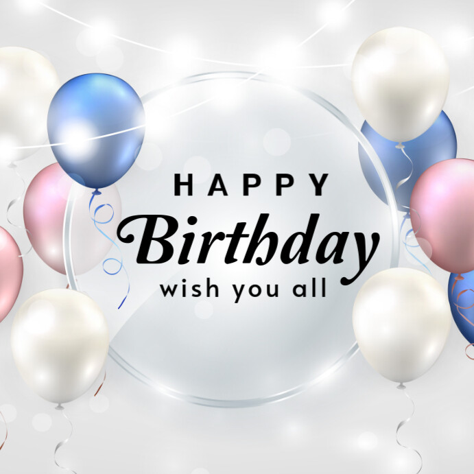 happy birthday instagram post template
