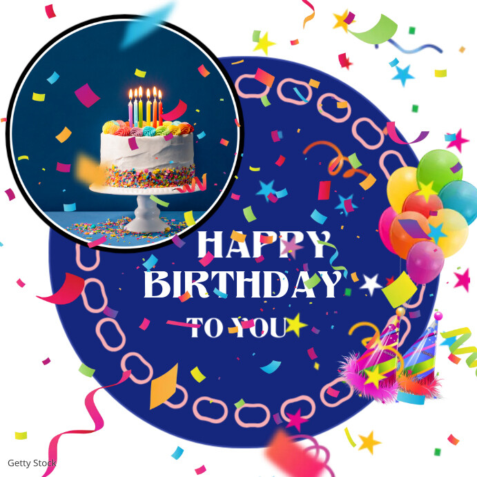 Happy Birthday Instagram post Template PosterMyWall