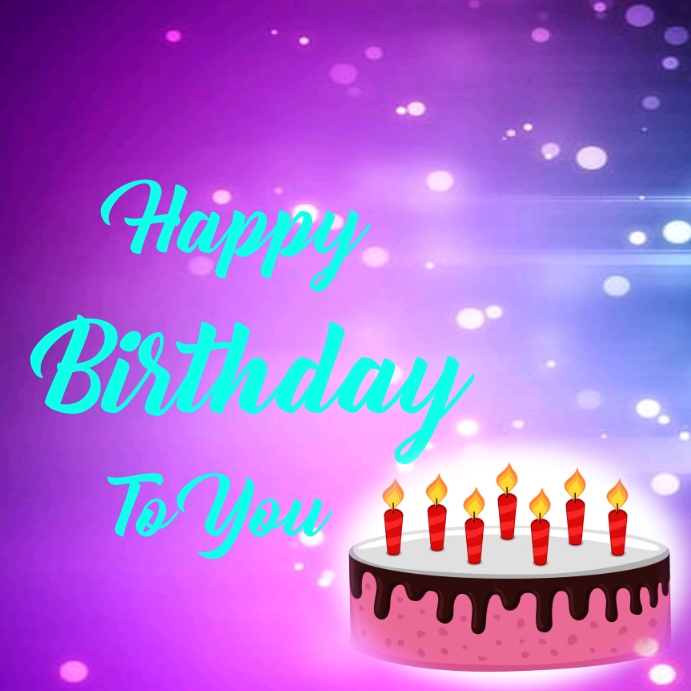 Happy birthday Instagram post Template PosterMyWall