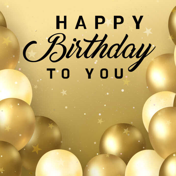 happy birthday instagram post template