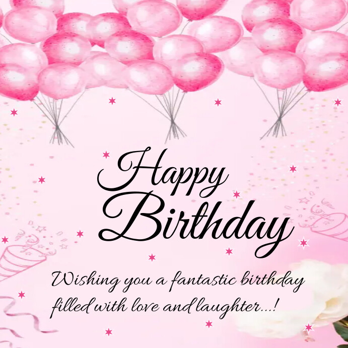 Pinterest Happy Posts happy birthday instagram post Template | PosterMyWall