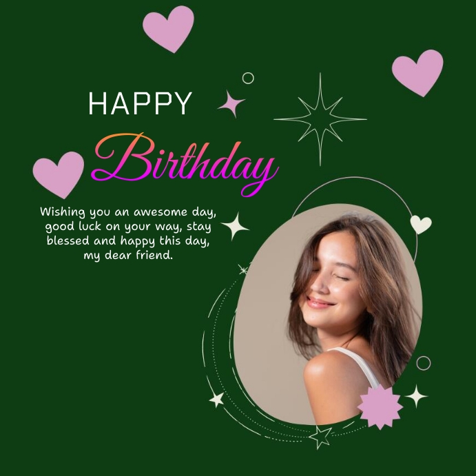 Happy birthday instagram post Template PosterMyWall