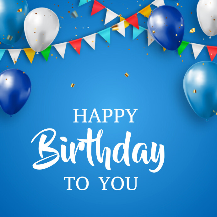 Plantilla de Happy birthday Instagram post template 2023 | PosterMyWall