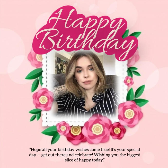 HAPPY BIRTHDAY INSTAGRAM POST TEMPLATE PosterMyWall