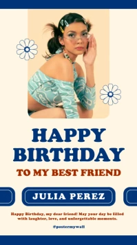 Happy Birthday Instagram Story Digital Display (9:16) template