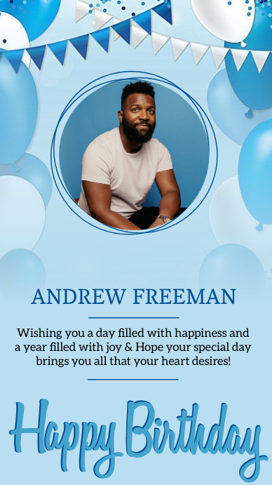 HAPPY BIRTHDAY INSTAGRAM STORY DESIGN template