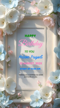 Happy Birthday Instagram Story template