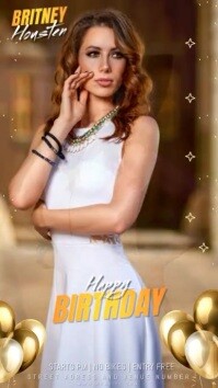 Happy Birthday Instagram story Post template