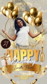 Happy Birthday Instagram Story Post template