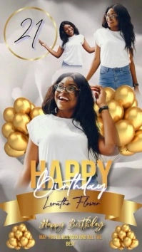 Happy Birthday Instagram Story Post template